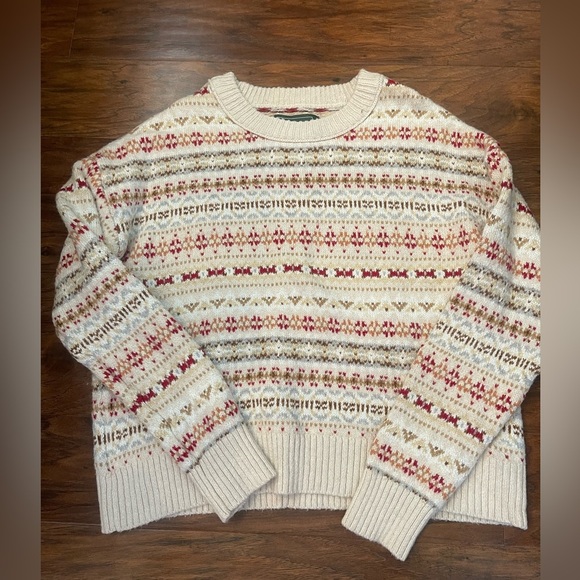 American Eagle Fair Isle Sweatshirt Size M - Picture 1 of 4